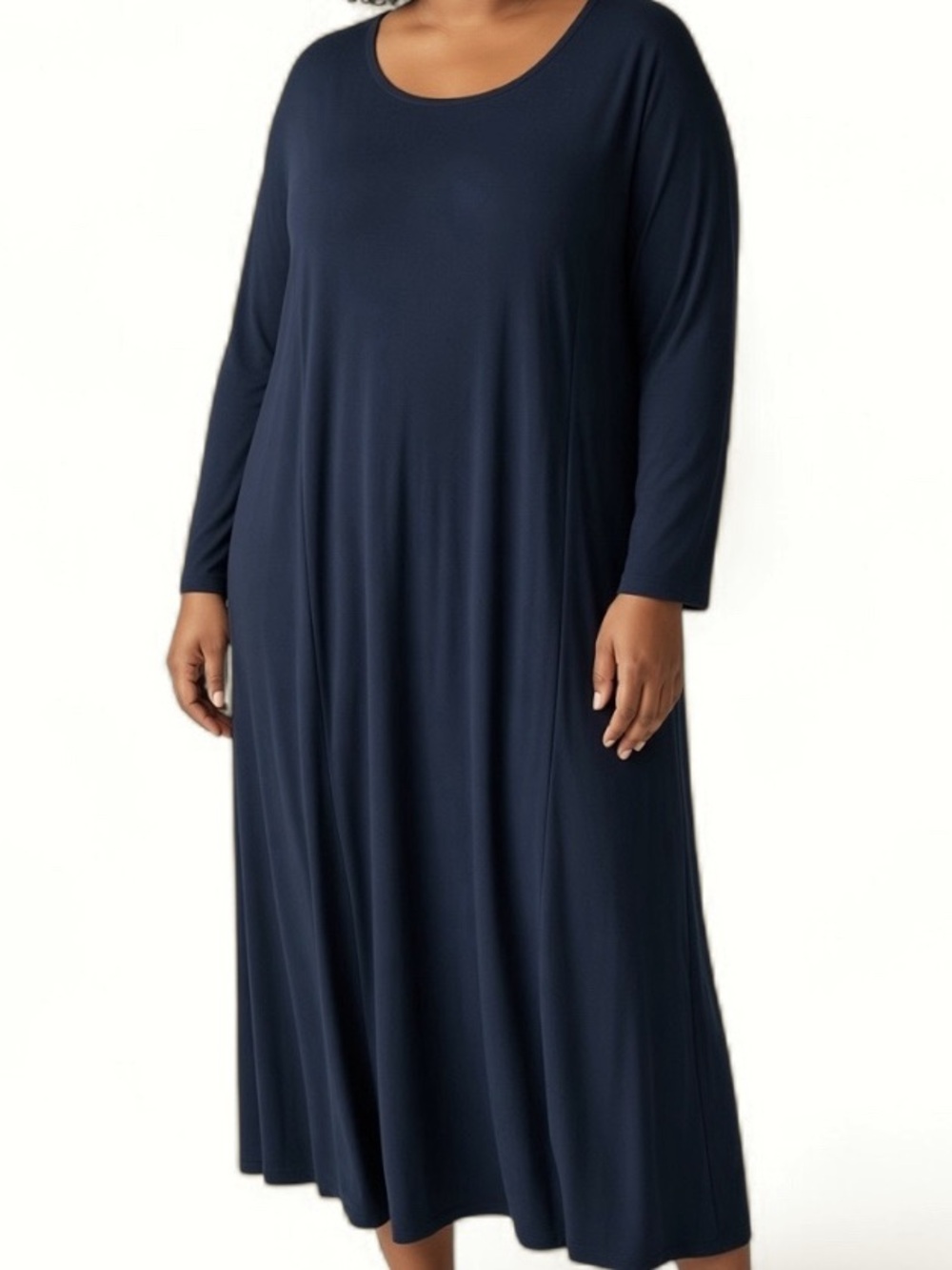 Nina Leonard Navy Blue Dress